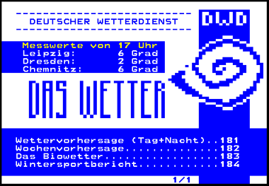 LOKAL-TEXT Wetter LOKAL-TEXT Wetter