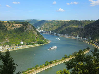 Rhein vom Loreley-Felsen